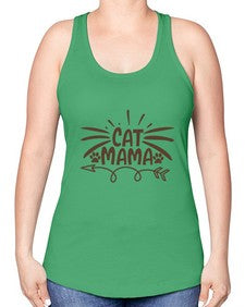 Cat Mama Style 5# - cats -Racerback Tank