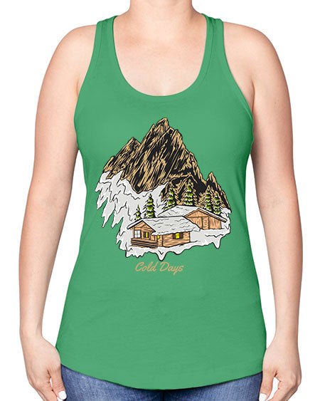 Cold Days 26# - nature -Racerback Tank