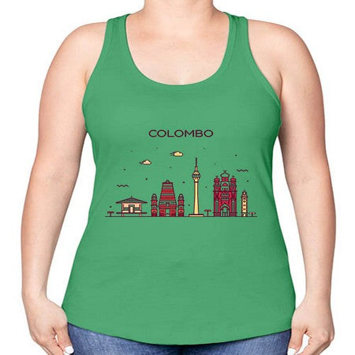 Colombo 599# - cities -Racerback Tank