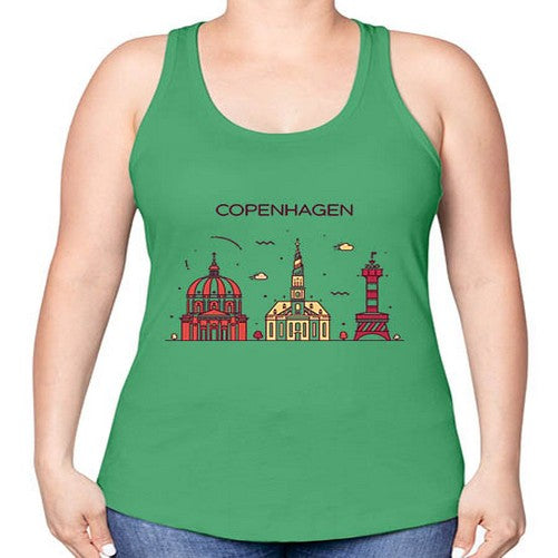 Copenhagen 625# - cities -Racerback Tank