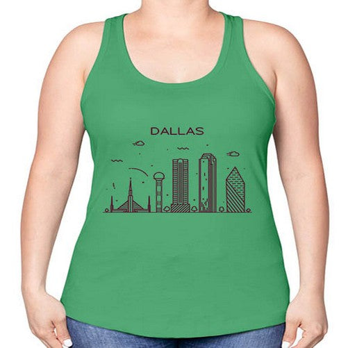 Dallas 643# - cities -Racerback Tank