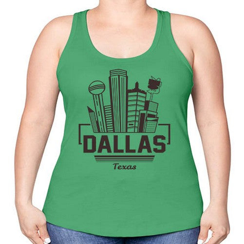 Dallas 645# - cities -Racerback Tank