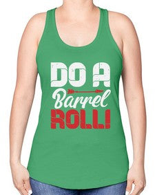 Do a barrel roll 4# - video games -Racerback Tank