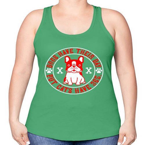 Dogs have their day but cats have Style 212# - dogs -Racerback Tank