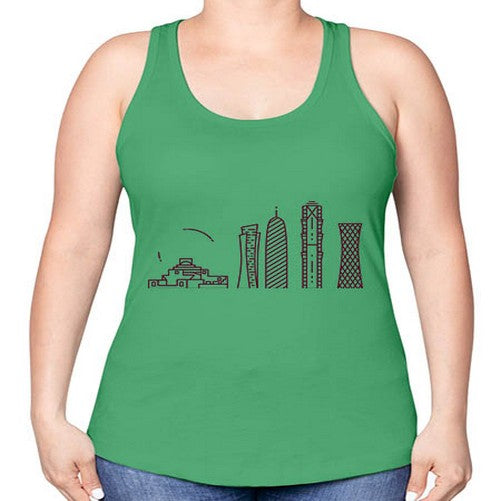 Doha 672# - cities -Racerback Tank