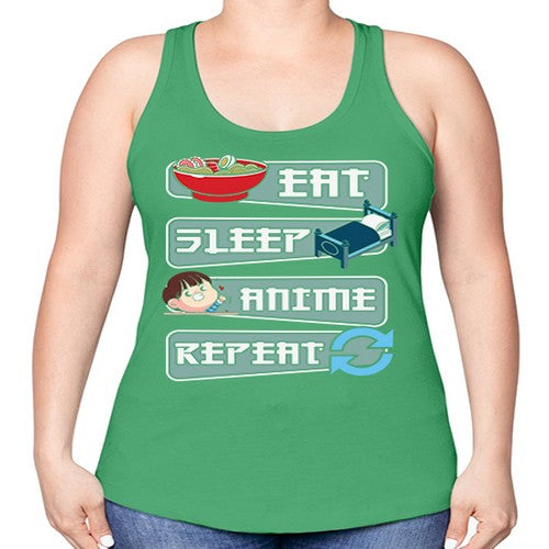 Eat Sleep Anime Repeat Anime Manga 227# - anime -Racerback Tank