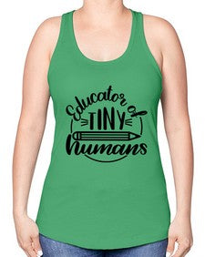 Educator Of Tiny Humans Style 745# - teacher -Racerback Tank