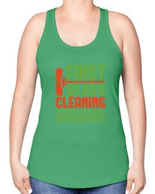 First class cleaning service Style 160# - cleaner -Racerback Tank