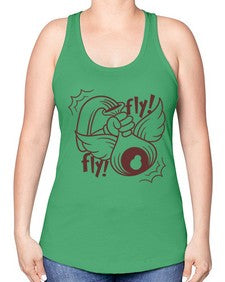 Fly 125# - cartoon general -Racerback Tank