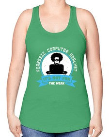 Forensic computer analyst 46# - computer -Racerback Tank
