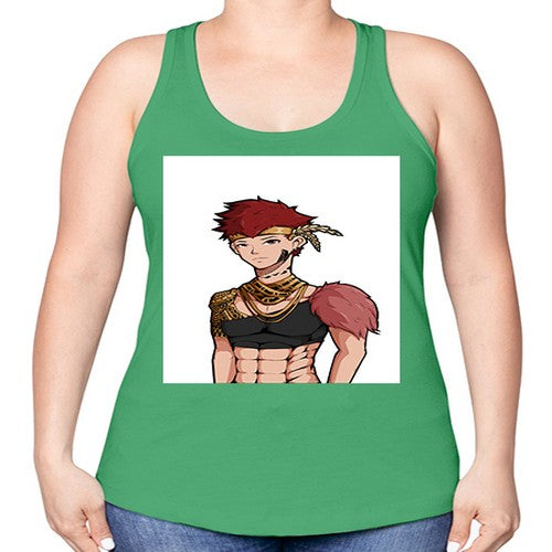 Forest tribal boy 67# - anime -Racerback Tank