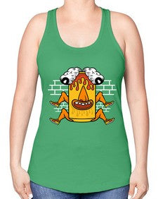 Fuck the weekend 128# - cartoon general -Racerback Tank
