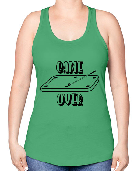 Game over 1218# - billards -Racerback Tank