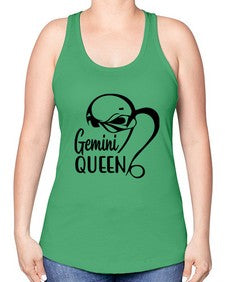 Gemini queen 231# - gemini -Racerback Tank