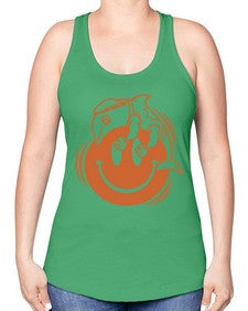 Give smile get hugs 131# - cartoon general -Racerback Tank
