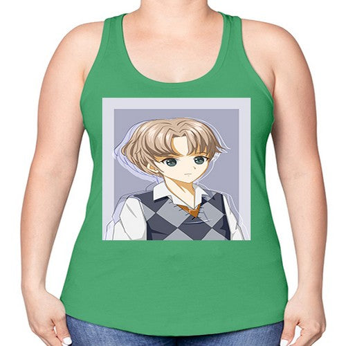 Handsome and cool boy with uniform 34# - anime -Racerback Tank