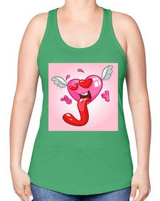 Heart 139# - cartoon general -Racerback Tank