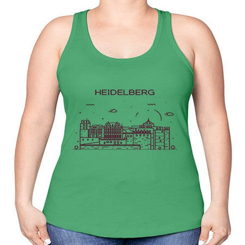 Heidelberg 831# - cities -Racerback Tank