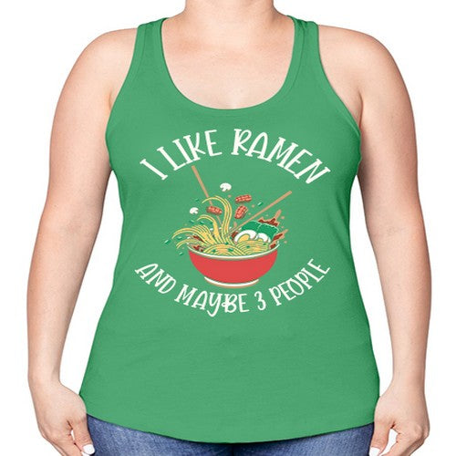 I Like Ramen Japanese Noodles 239# - anime -Racerback Tank