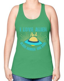 I love alien and blade runner 18# - ufo -Racerback Tank