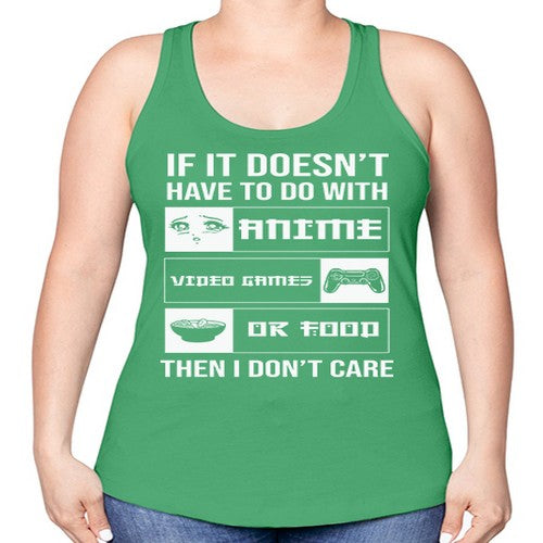 If It NotAnime Game Or Anime 246# - anime -Racerback Tank