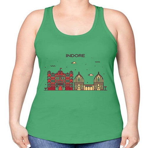 Indore 953# - cities -Racerback Tank