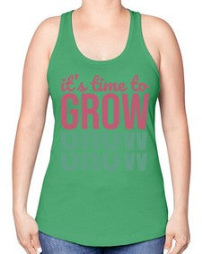 Its Time to Grow 9# - internet -Racerback Tank