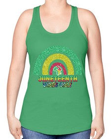 Juneteenth Vibes Only 5# - black juneteenth -Racerback Tank