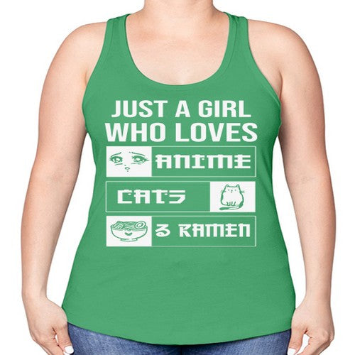 Just A Girl Who Loves 263# - anime -Racerback Tank