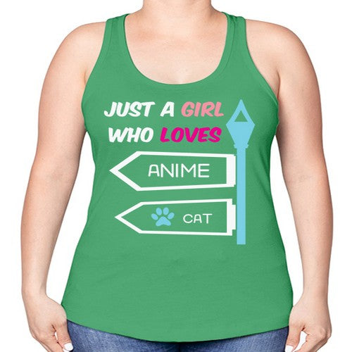 Just A Girl Who Loves Anime 264# - anime -Racerback Tank