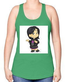 Kid 147# - cartoon general -Racerback Tank