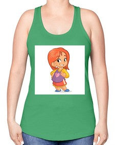 Kid 153# - cartoon general -Racerback Tank