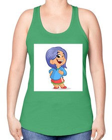 Kid 155# - cartoon general -Racerback Tank