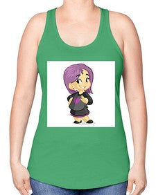 Kid 156# - cartoon general -Racerback Tank