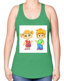 Kid 157# - cartoon general -Racerback Tank
