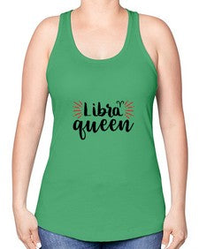 Libra queen 319# - libra -Racerback Tank