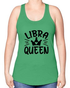 Libra queen 327# - libra -Racerback Tank
