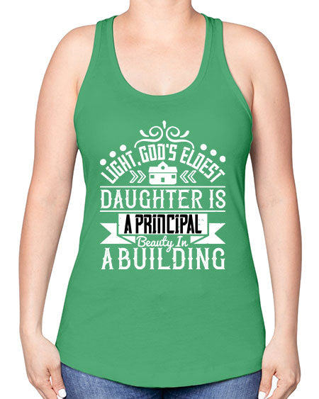 Light Gods eldest daughter is a principal beauty in a building Style 274# - architect -Racerback Tank