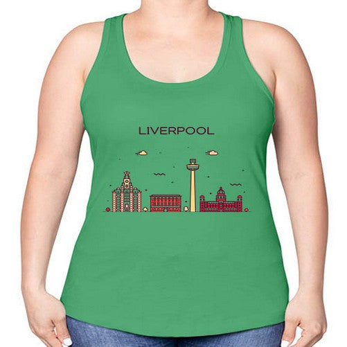 Liverpool 1153# - cities -Racerback Tank