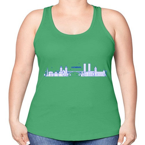 Luxembourg 1192# - cities -Racerback Tank
