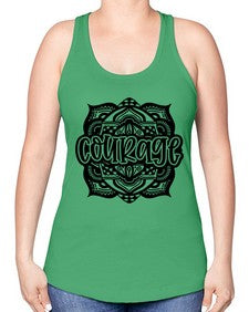 Mandala Courage 759# - mandala -Racerback Tank