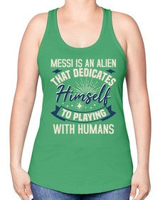 Messi is alien that dedicates himself 33# - ufo -Racerback Tank