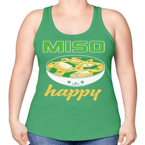 Miso Anime Japanese Food Lover 268# - anime -Racerback Tank
