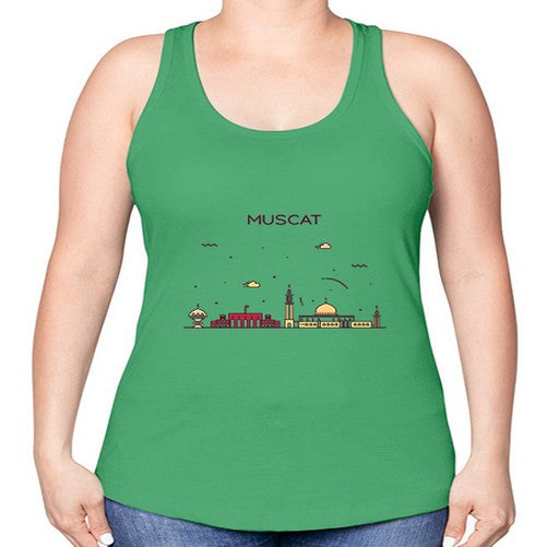 Muscat 1397# - cities -Racerback Tank