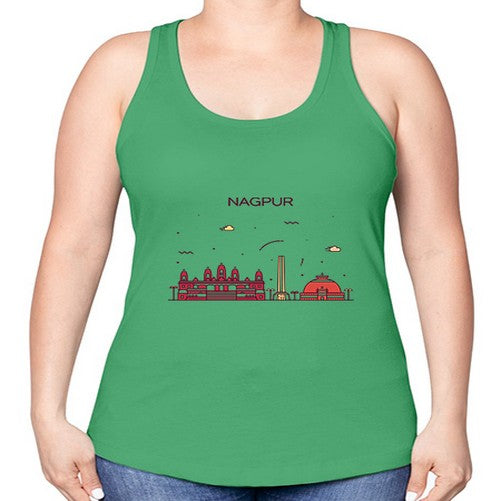 Nagpur 1401# - cities -Racerback Tank