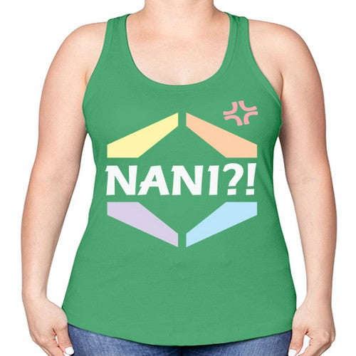 Nani What Funny Japanese Anime 270# - anime -Racerback Tank