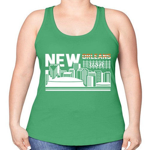 New Orleans 1465# - cities -Racerback Tank