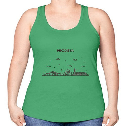 Nicosia 1489# - cities -Racerback Tank