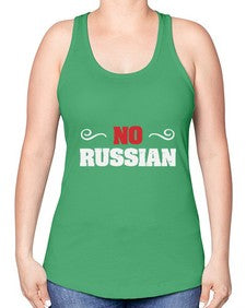 No Russian 37# - video games -Racerback Tank