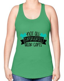Not All Superheroes Wear Capes Style Style 1137# - nurse -Racerback Tank